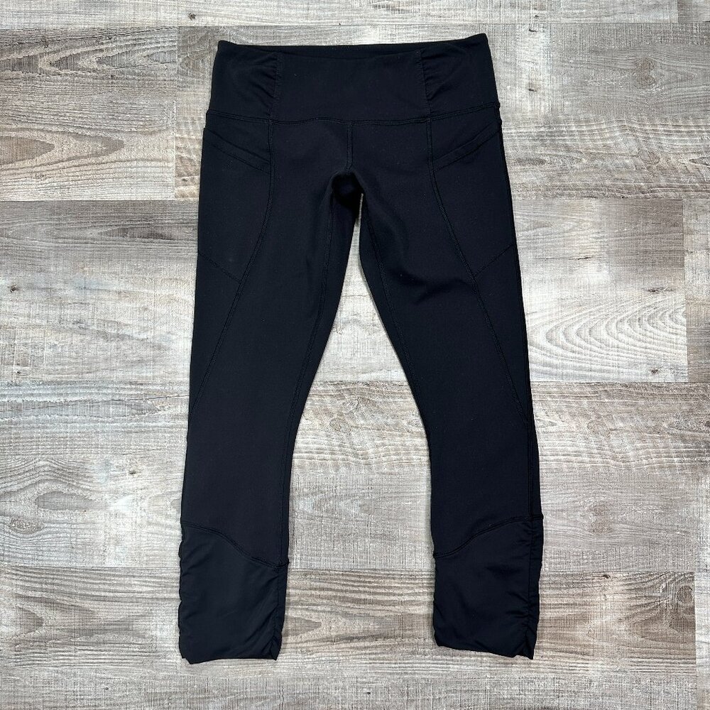 Lululemon Athletica Runday Crop Black Legging Yoga size 6 - Picture 4 of 11